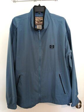 HP Invent OUTER BOUNDARY XL/TG Windbreaker Colonial Blue EUC